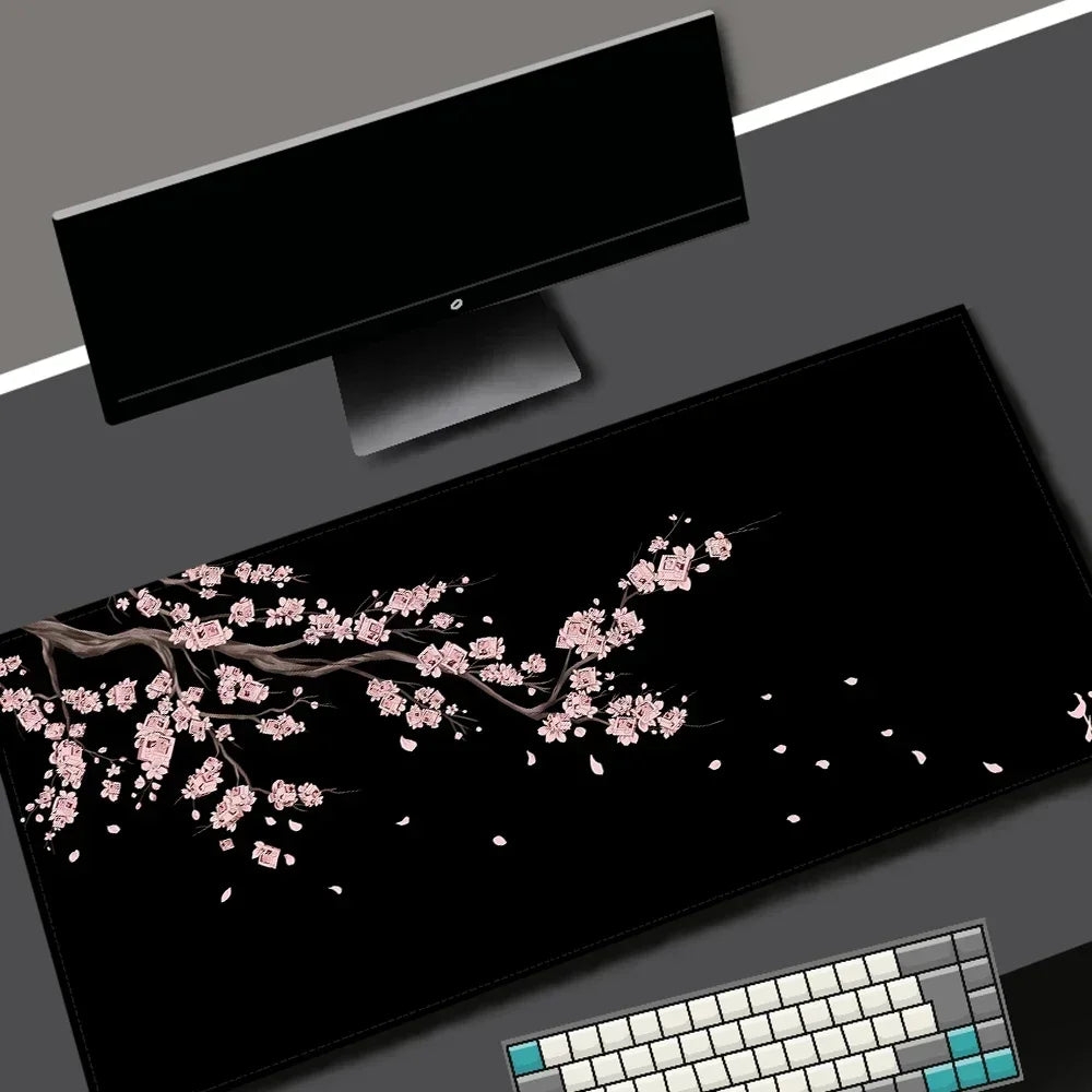 Black Sukura extended gaming mouse pad large desk mat
