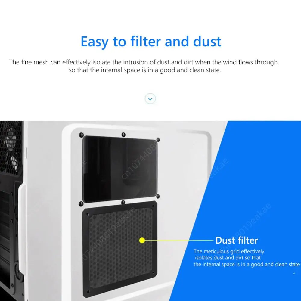 8/9/12/14cm Magnetic Frame Dust Filter PC Fan Cleaner Dust-proof Mesh Cover Net Guard with Hole For PC Computer Case Cooling Fan