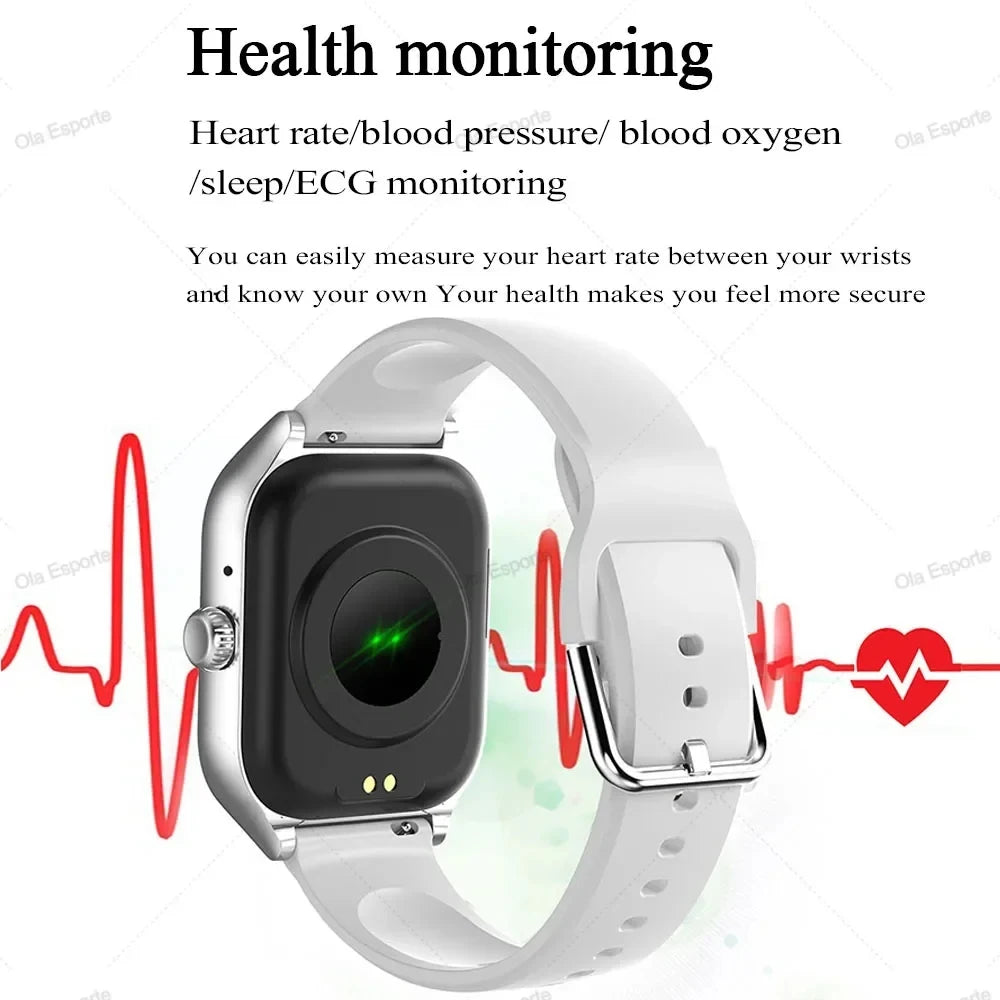 Smart Watch For Android IOS Watches 1.83inch HD Display Bluetooth Call ...