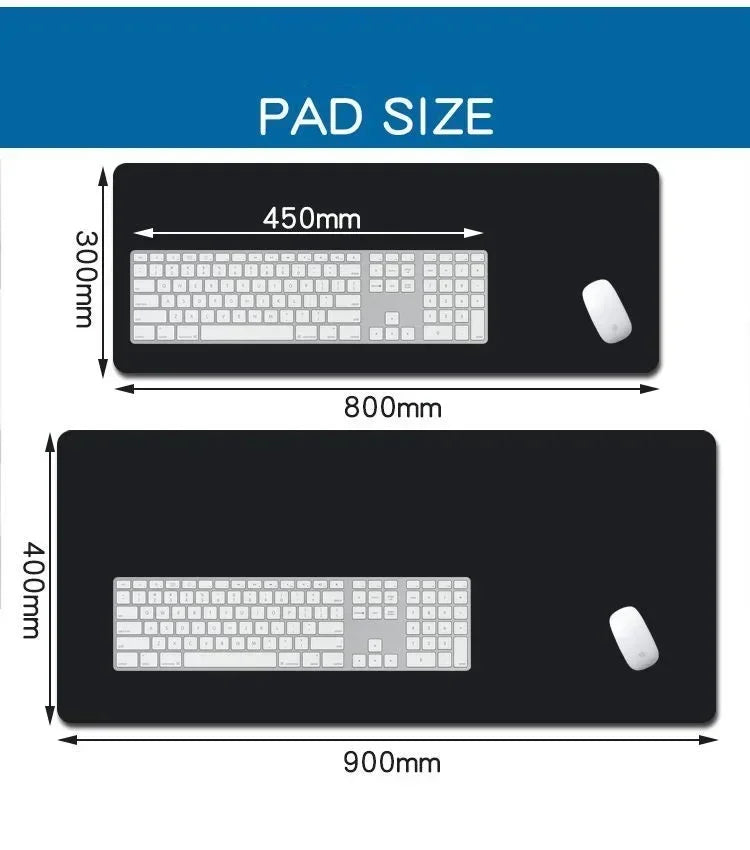 Black Sukura extended gaming mouse pad large desk mat
