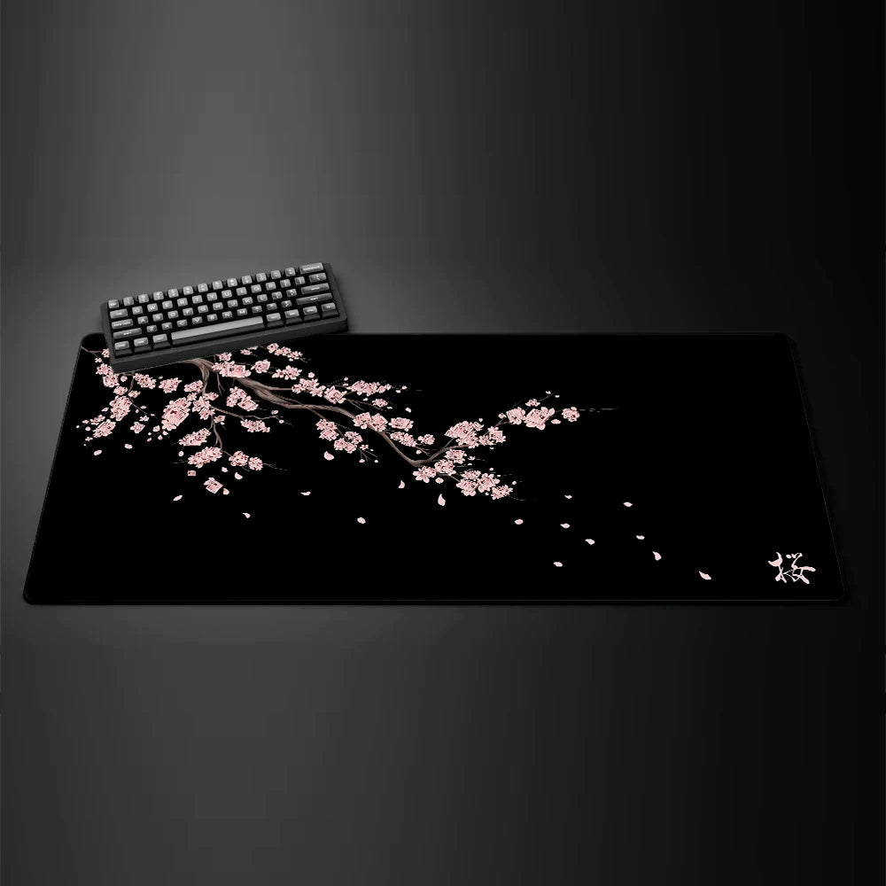 Black Sukura extended gaming mouse pad large desk mat