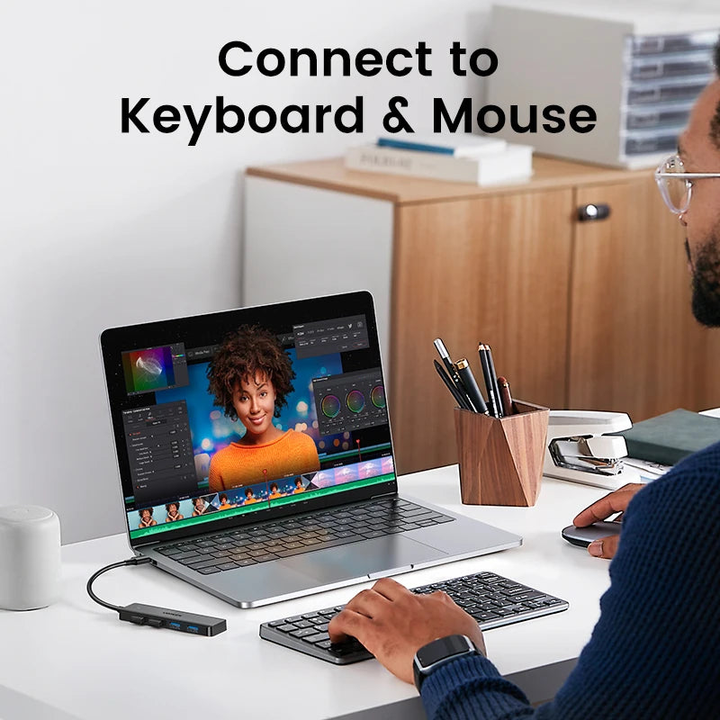 UGREEN USB 3.0 Hub 4 Ports  USB HUB Slim for Mouse Keyboard Compatible with MacBook Pro Air Laptop Desktop PC Xbox PS5 Splitter