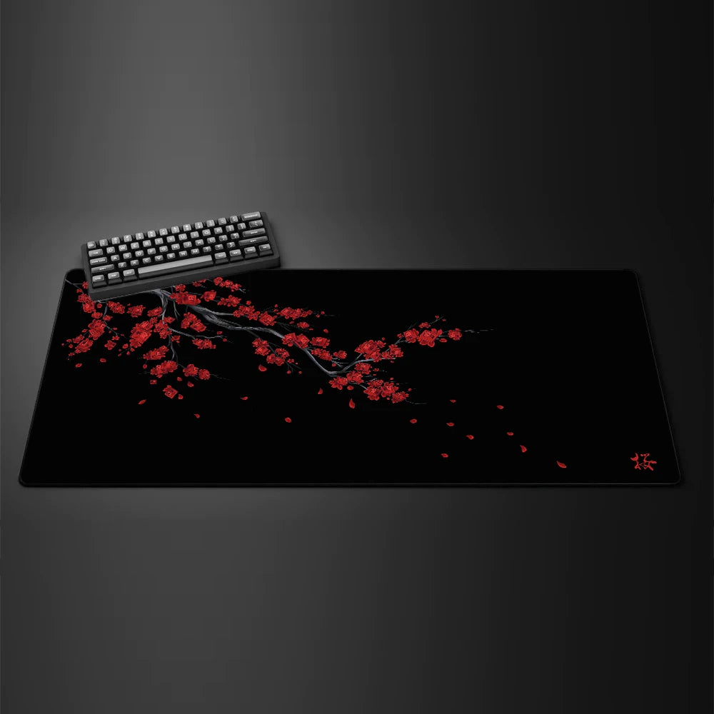 Black Sukura extended gaming mouse pad large desk mat