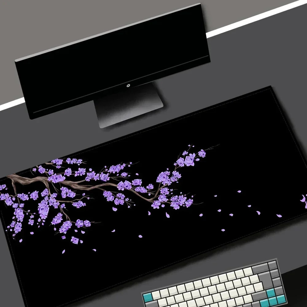 Black Sukura extended gaming mouse pad large desk mat
