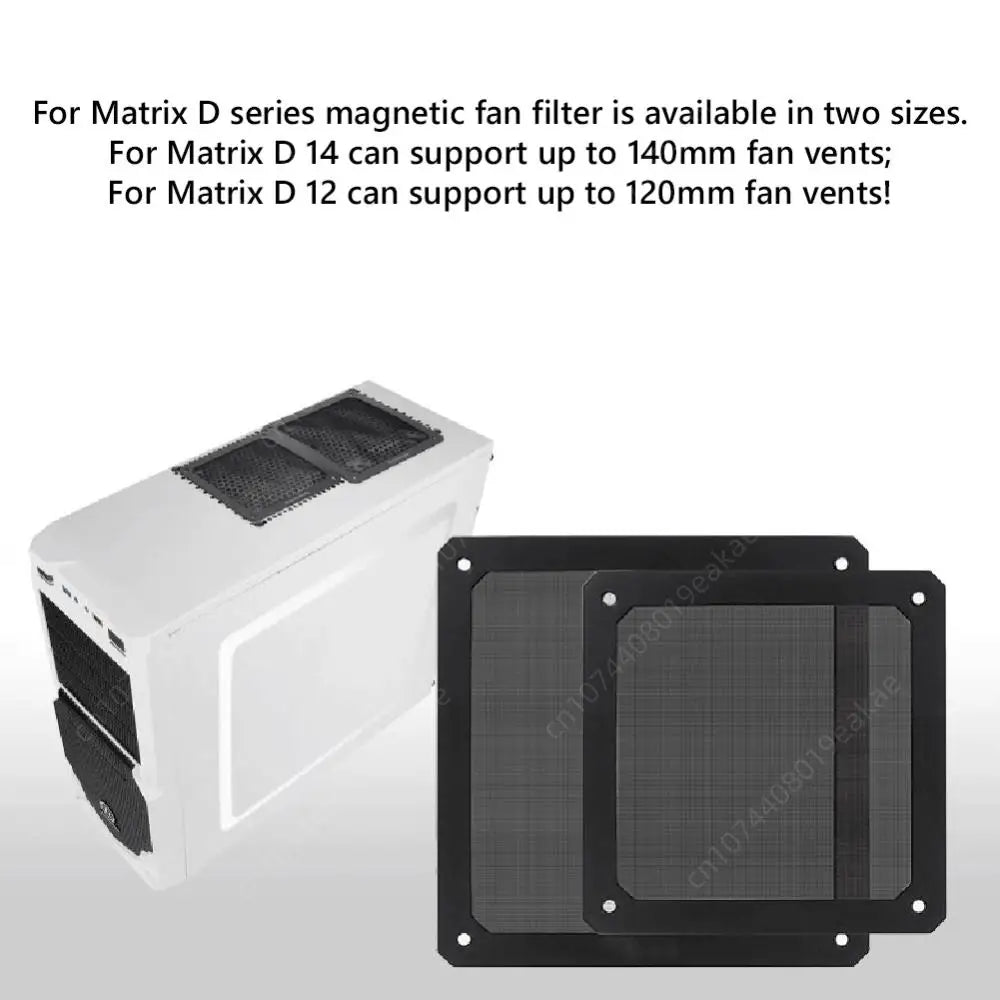 8/9/12/14cm Magnetic Frame Dust Filter PC Fan Cleaner Dust-proof Mesh Cover Net Guard with Hole For PC Computer Case Cooling Fan